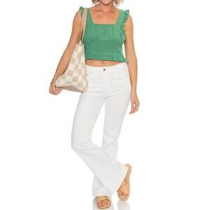 NEW CITIZENS OF HUMANITY isola 32 flare jeans in wildflower white